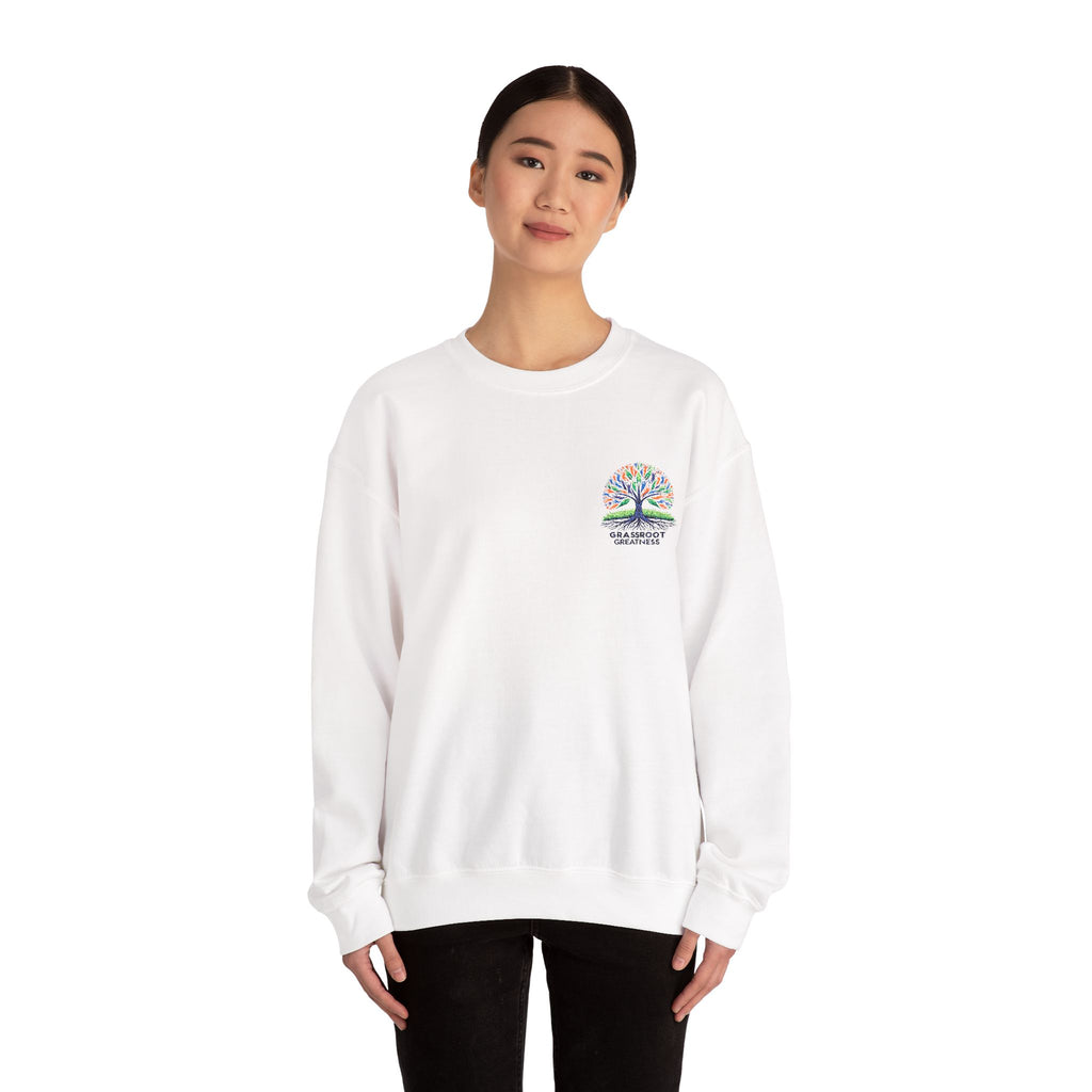 Crewneck Sweatshirt Grassroot to Greatness Design