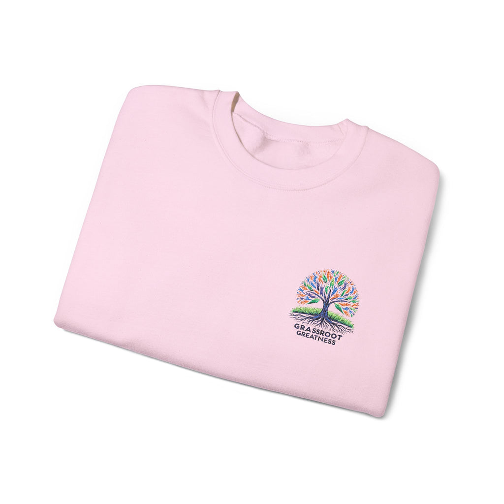 Crewneck Sweatshirt Grassroot to Greatness Design