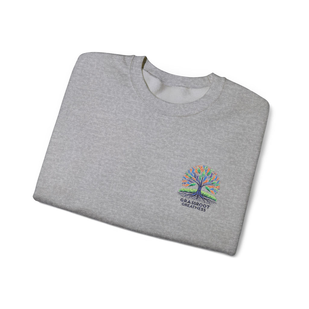 Crewneck Sweatshirt Grassroot to Greatness Design
