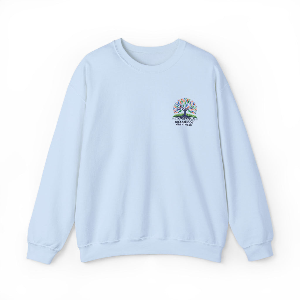 Crewneck Sweatshirt Grassroot to Greatness Design