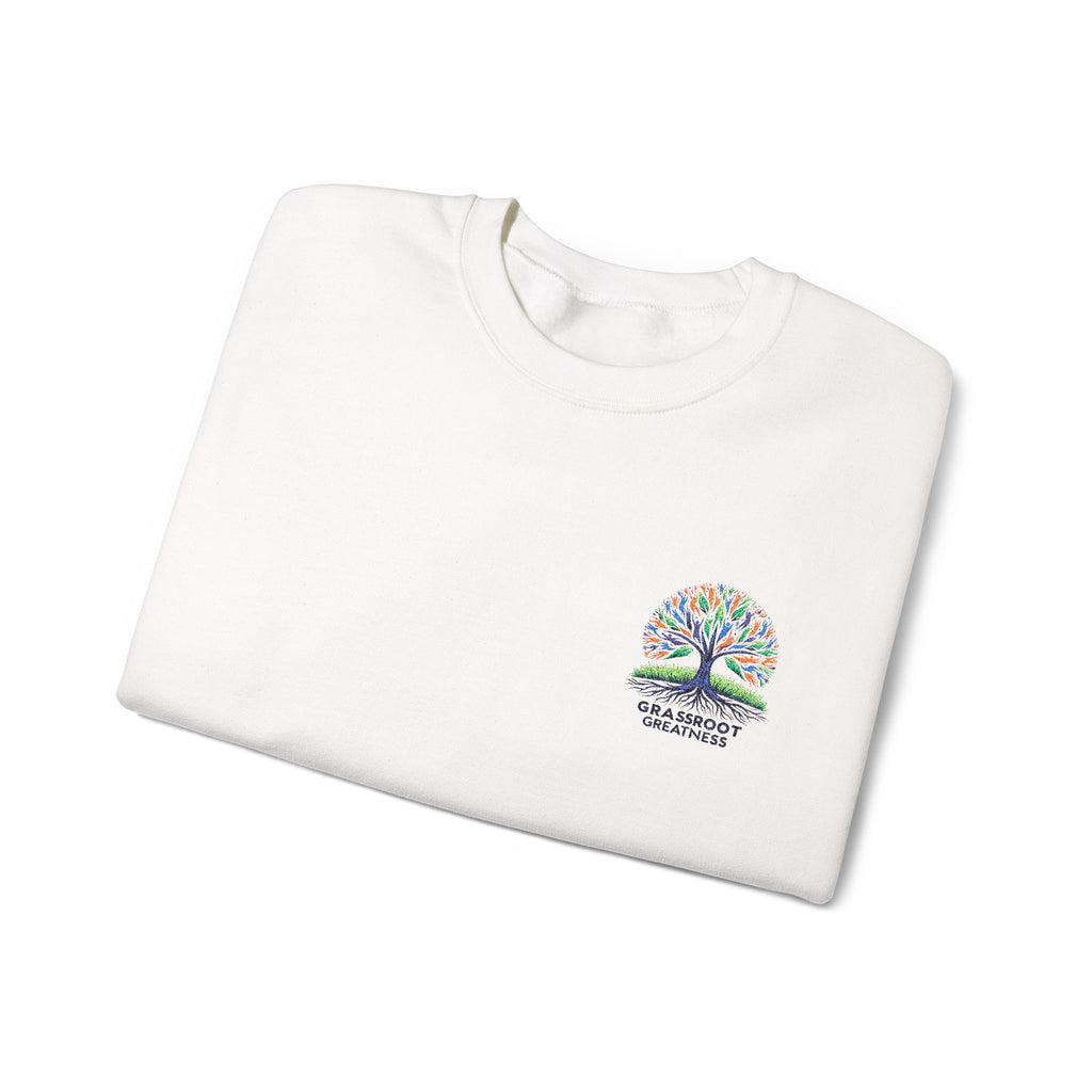 Crewneck Sweatshirt Grassroot to Greatness Design